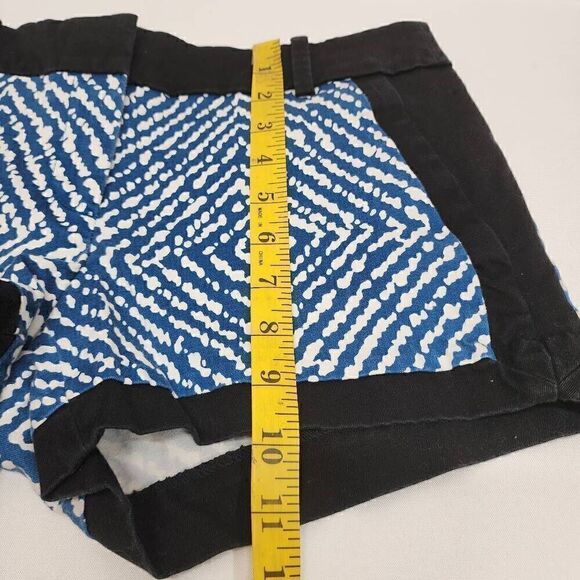 JCrew Y2K Geometric Blue Women's Shorts Size 0 - Picture 5 of 9